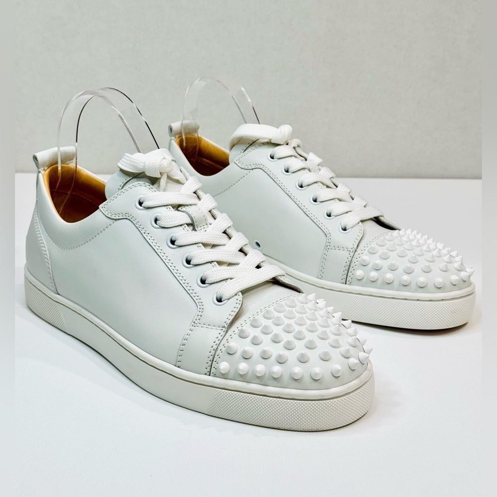 Christian Louboutin Louis Junior Spikes Leather Sneakers Size EU-42 Men’s Size 9 - Picture 4 of 15